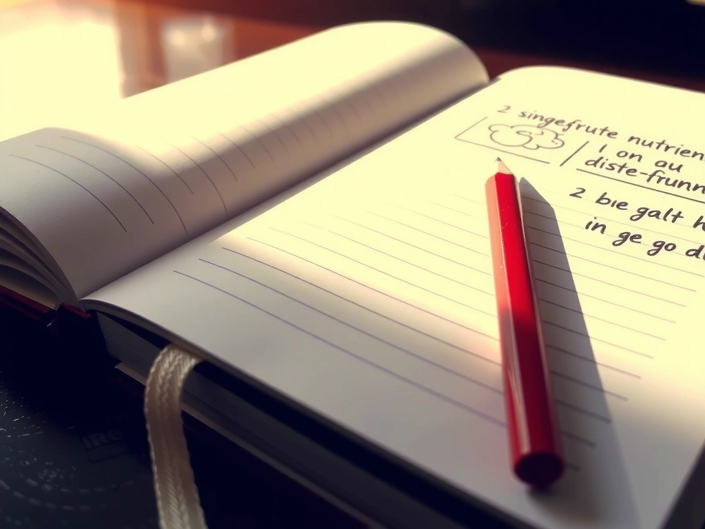 Ručně psané poznámky k výživě